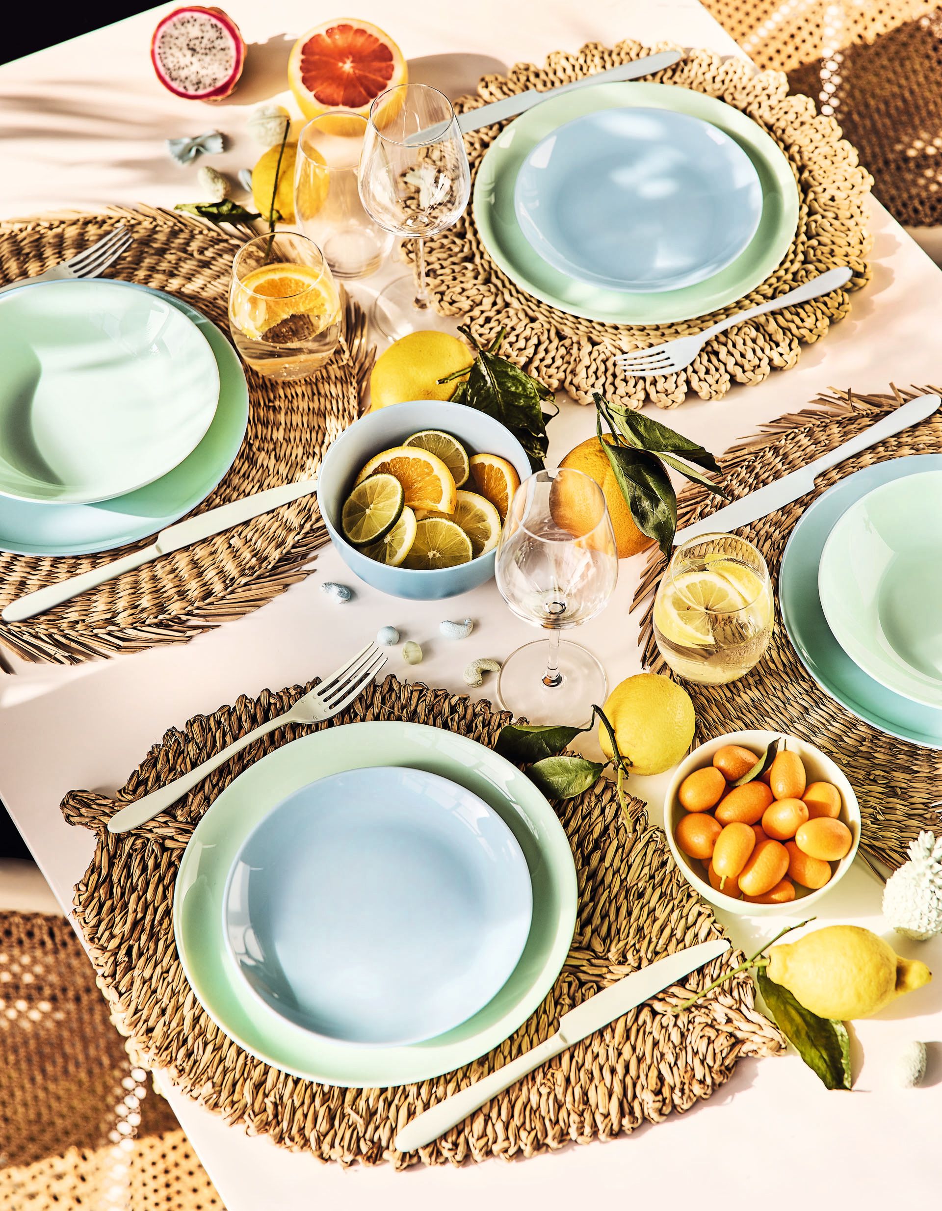 Diwali Paradise for  table in summery tones